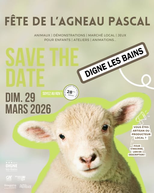 Fête Agneau Pascal 29 mars 2026 DIGNE